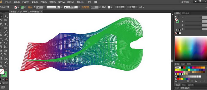 AI制作混合特殊效果艺术字的图文操作流程
