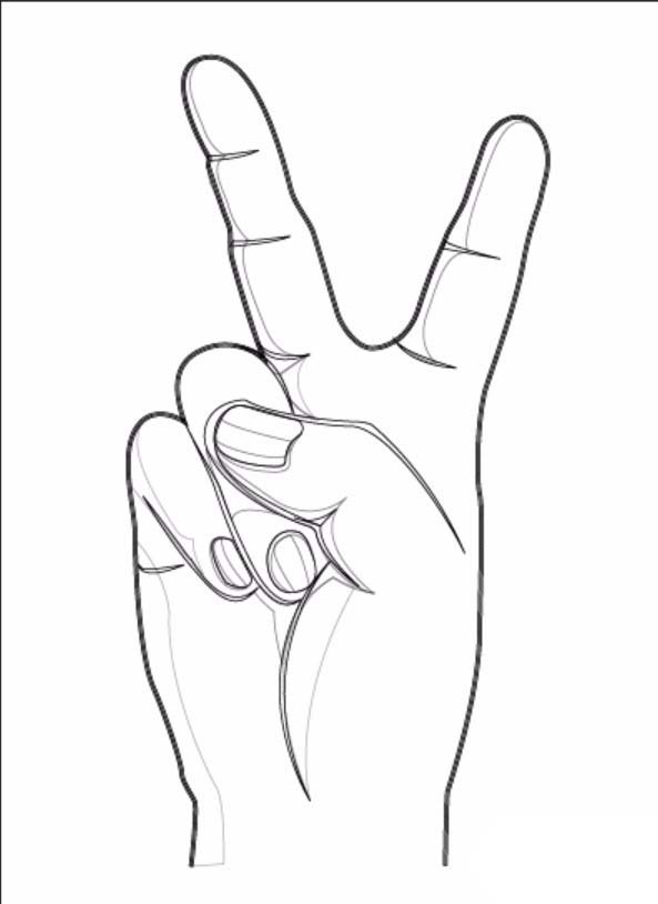 ai制作yah手势图的简单使用教程