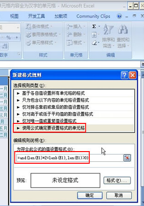 Excel自动突出纯汉字单元格的操作教程