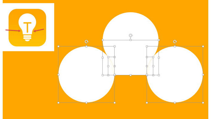 PPT绘制灯泡图标的操作教程