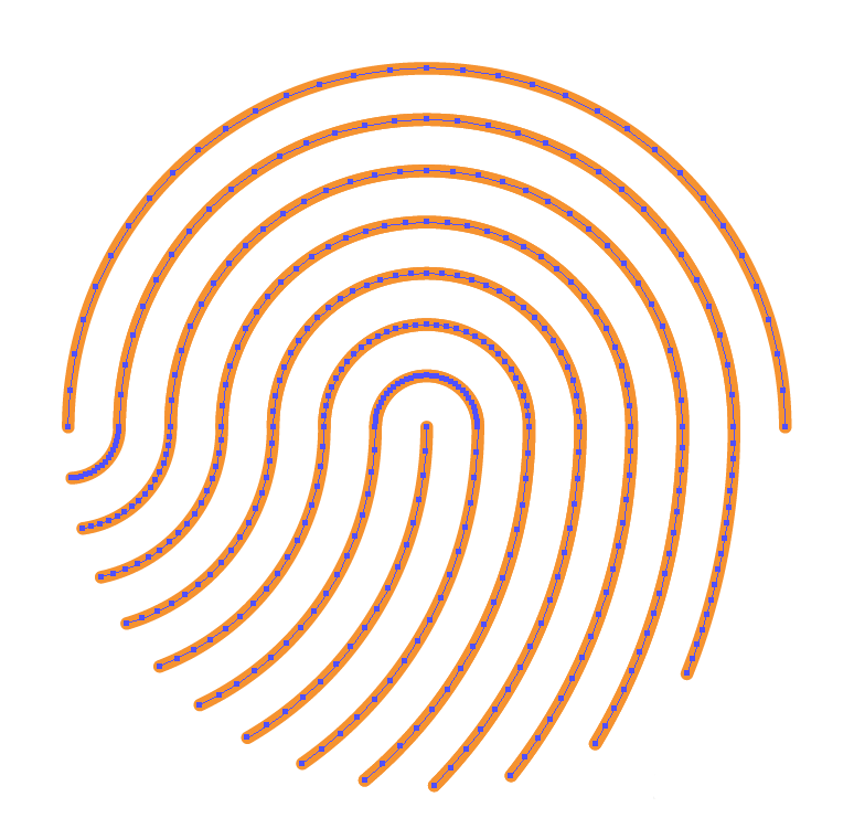 ai设计指纹图形的详细步骤