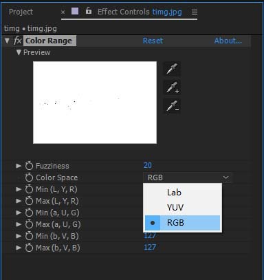 ae迅速抠出图片中树枝图形的具体操作步骤