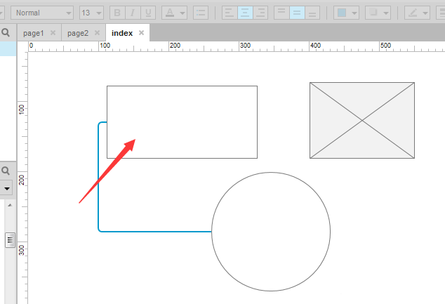 Axure8使用钢笔画线段的详细操作步骤