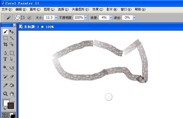 painter使用图案画笔绘制图形的详细流程