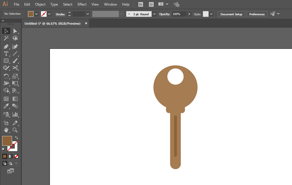 ai制作钥匙的操作教程