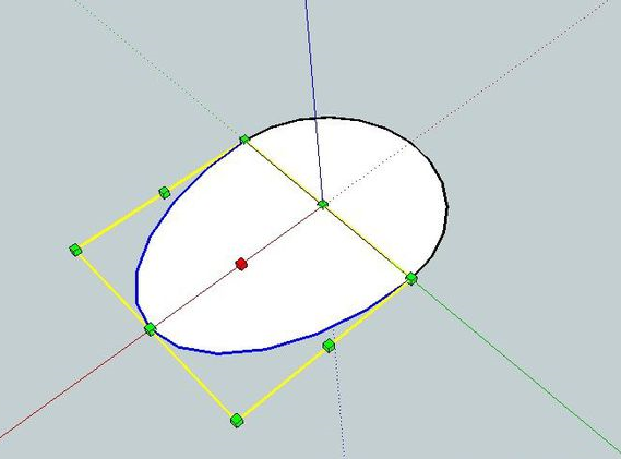 草图大师绘制椭圆的操作教程