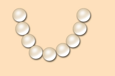 PS制作珍珠的操作过程