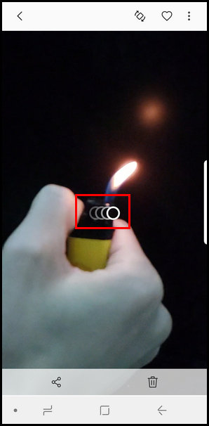 三星S9裁剪凝时拍摄的具体方法