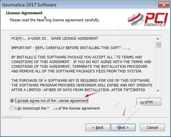 Geomatica 2017安装的详细操作步骤