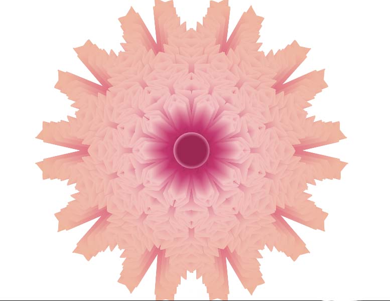 AI制作一束漂亮抽象花朵的简单使用方法