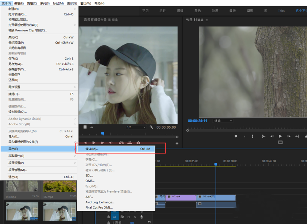 Premiere设置导出小体积清晰视频的使用操作
