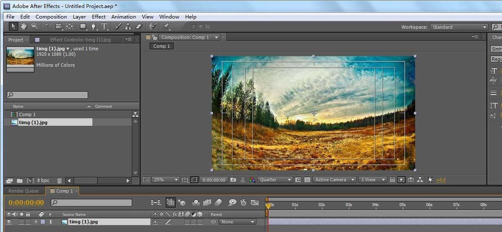ae打开Y轴旋转动画的流程介绍