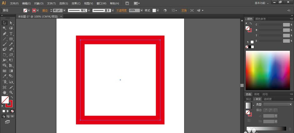 AI给图片添加相框的具体操作方法
