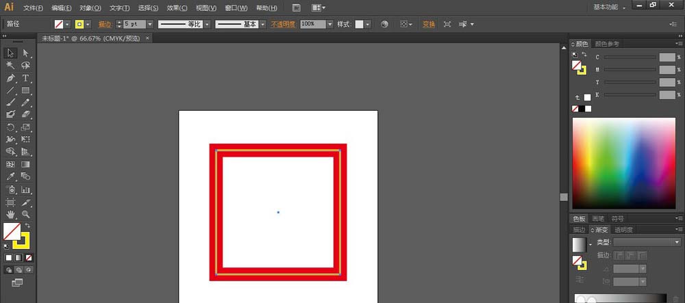 AI给图片添加相框的具体操作方法