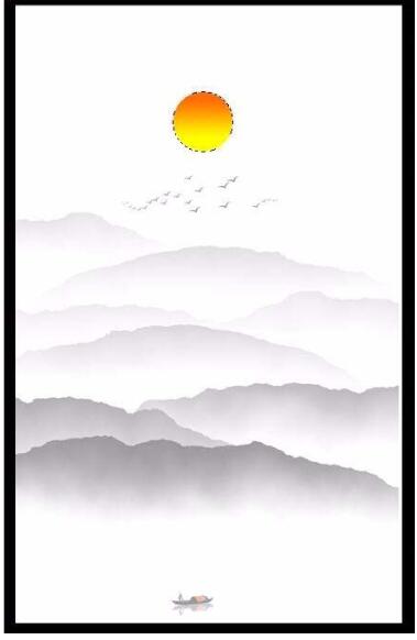 Photoshop制作水墨画名片的图文操作教程