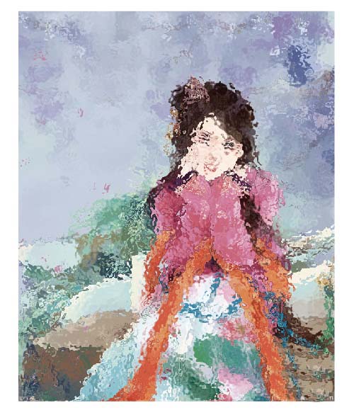 AI为图片加上海洋波纹的图文操作