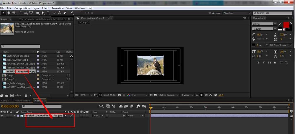 AE为图片制作立体旋转效果的具体操作使用
