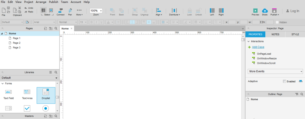Axure RP 8创建注册页面原型的详细操作使用