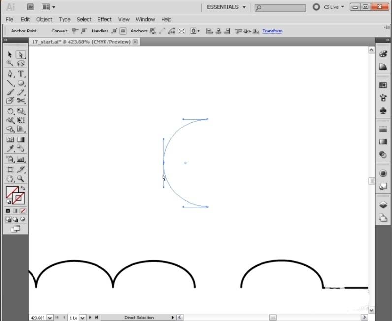 ai调整锚点的操作步骤