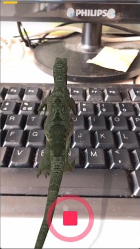 抖音拍出恐龙特效视频的简单操作