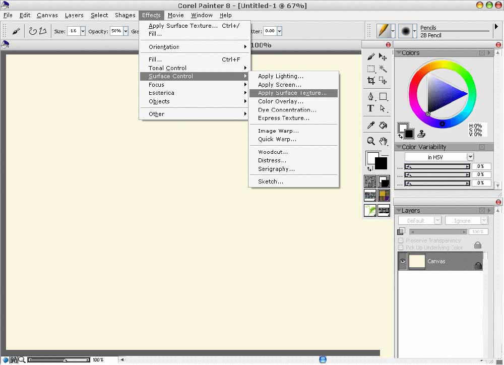 painter8绘画水彩效果向日葵的详细使用方法