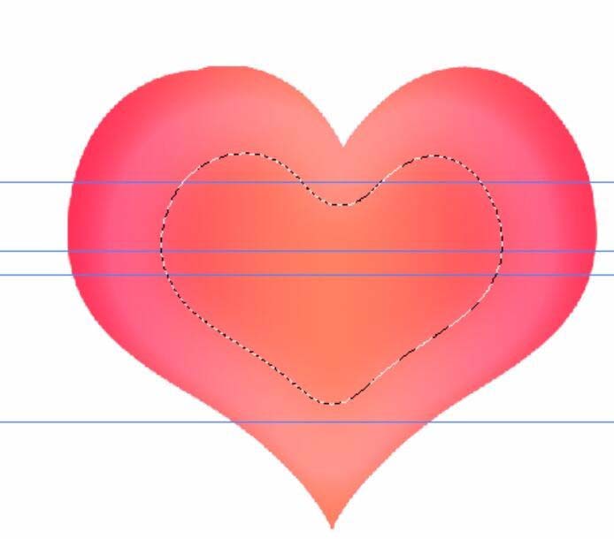 PS绘制一个心形表情图像的图文操作步骤