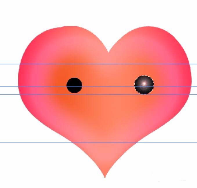 PS绘制一个心形表情图像的图文操作步骤