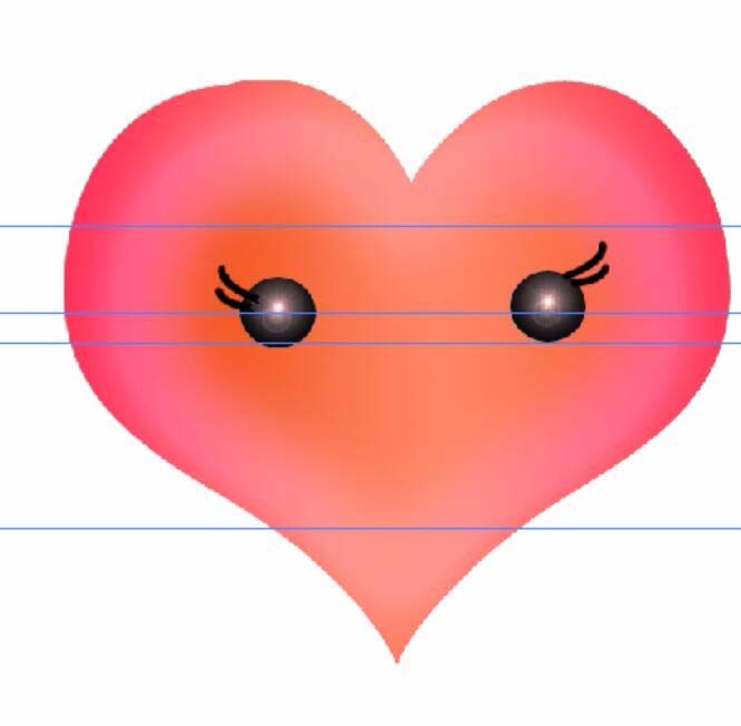 PS绘制一个心形表情图像的图文操作步骤