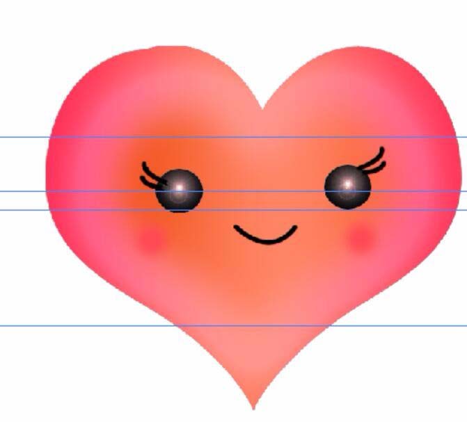 PS绘制一个心形表情图像的图文操作步骤