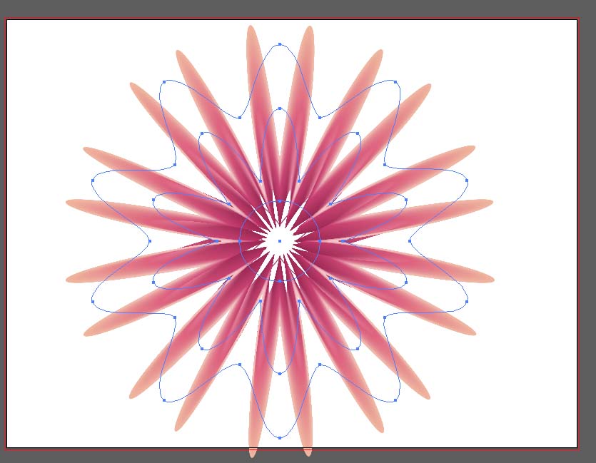 AI制作一束抽象花朵的操作方法