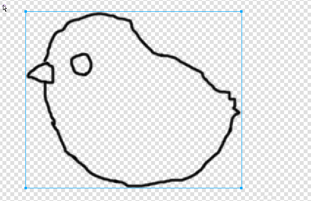 fireworks绘制一只简笔画小鸡的操作方法