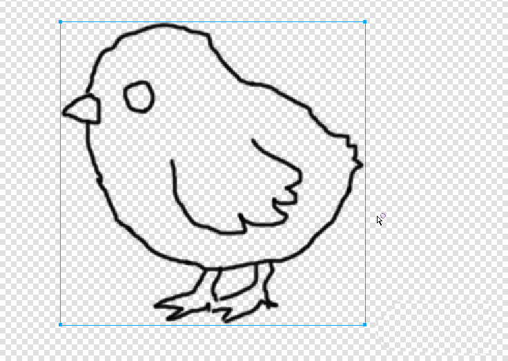 fireworks绘制一只简笔画小鸡的操作方法