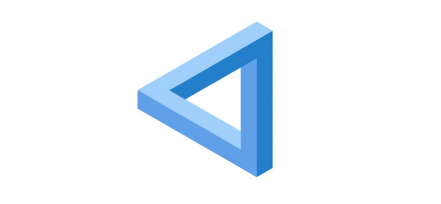 ai设计2.5D风格三角形建筑图标的详细操作流程