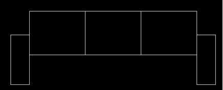 cad绘画沙发立体图的相关操作方法