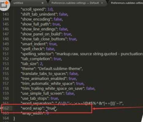 Sublime Text设置文本自动换行的操作流程