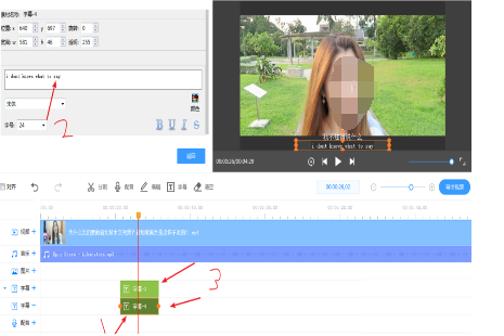 EV剪辑为视频添加中英双字幕的相关操作步骤