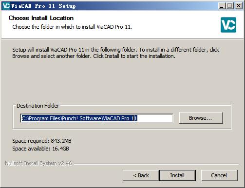 ViaCAD进行安装的相关操作步骤