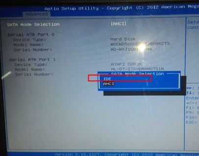 bios设置硬盘模式的具体操作步骤