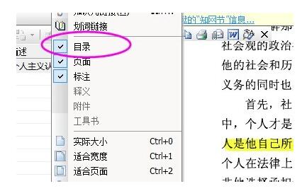CAJ阅读器目录设置显示的操作步骤
