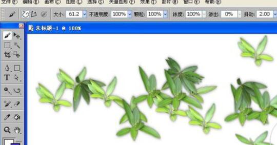 painter设计丛林树枝外观的操作步骤