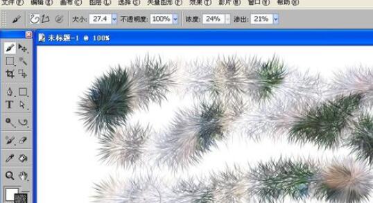 painter设计丛林树枝外观的操作步骤