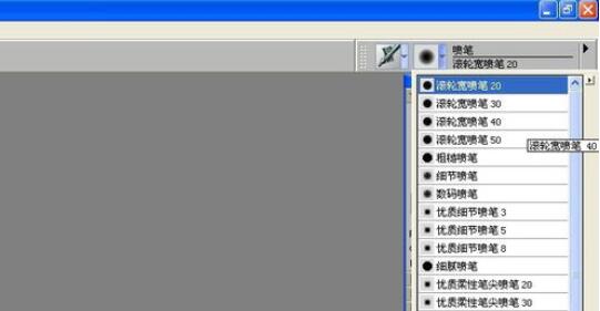 Painter中喷画笔画图具体使用步骤