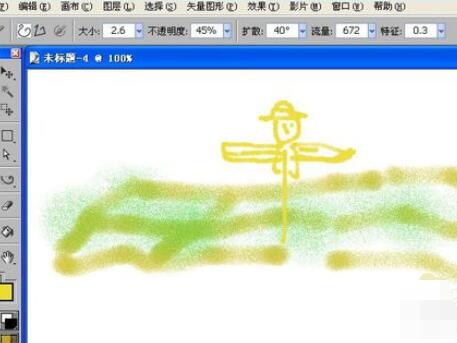 Painter中喷画笔画图具体使用步骤