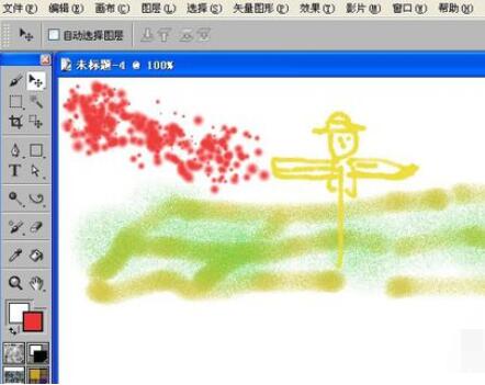 Painter中喷画笔画图具体使用步骤