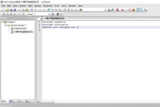 Keil uVision4创建51型号单片机控制流水灯的详细教程