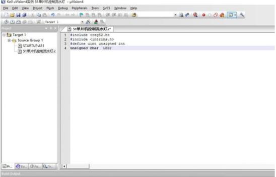 Keil uVision4创建51型号单片机控制流水灯的详细教程
