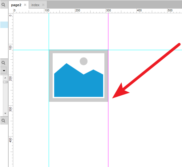 Axure RP的全局辅助线和页面辅助线的操作过程