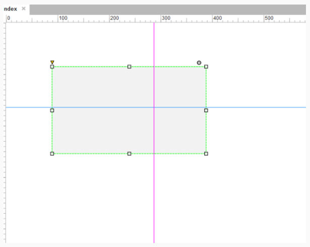 Axure利用辅助线进行元件对齐的操作步骤