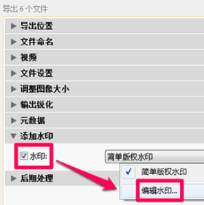 lightroom为图片添加水印的详细操作教程