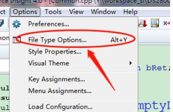 source insight中字体设置方法